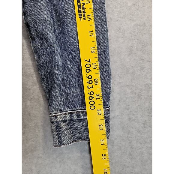 GAP Y2K Denim Jean Jacket‎ Women's Size Medium 100% Cotton With Faded Wash 2002 - Picture 13 of 16